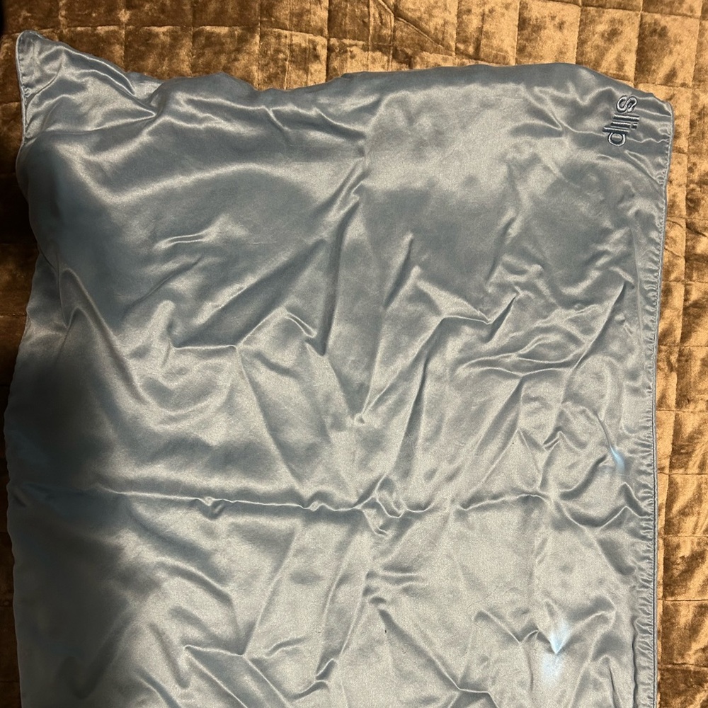Silk Blue Pillowcase